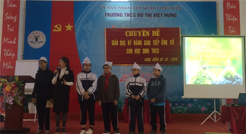 Trường THCS Đô Thị Việt Hưng tổ chức chuyên đề  Giáo dục kỹ năng giao tiếp ứng xử cho học sinh 